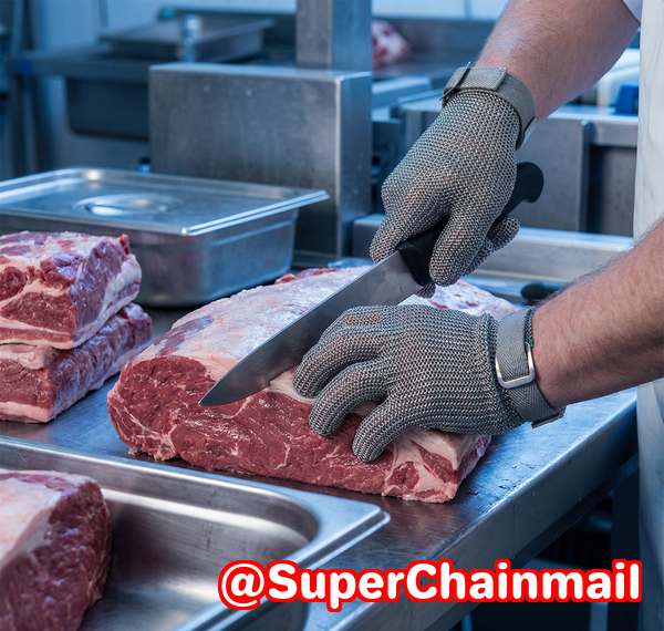 Chainmail Aprons for Wet and Slippery Work Environments