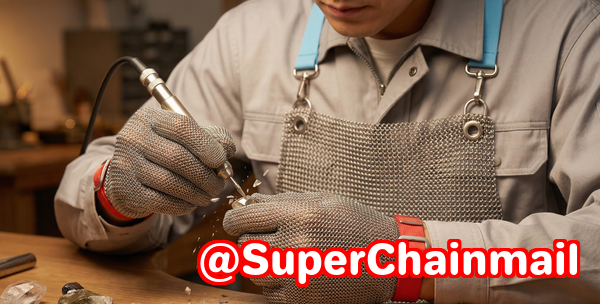 Chainmail Arm Guards for Slaughterhouse Applications Chainmail Arm Guards for Slaughterhouse Applications